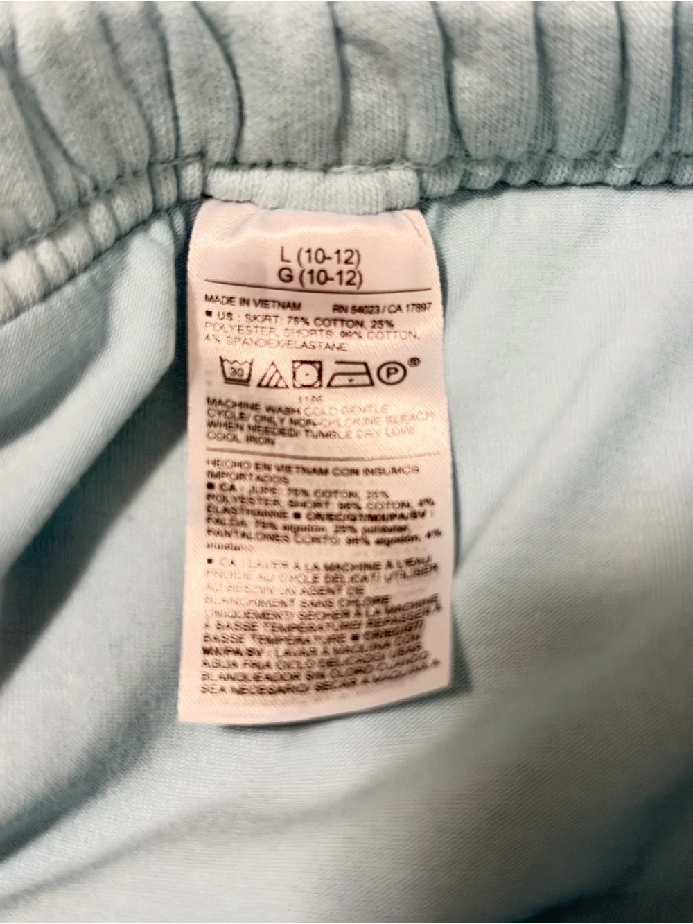 Old Navy Girls Blue Cargo Pocket Skort L 10/12